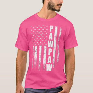Pawpaw Gift America Flagga Gift För manar Fars dag T Shirt