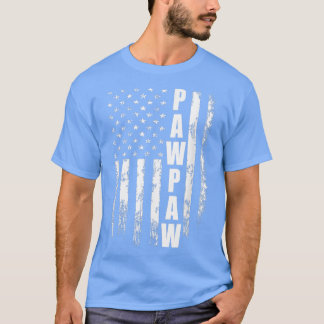 Pawpaw Gift America Flagga Gift För manar Fars dag T Shirt
