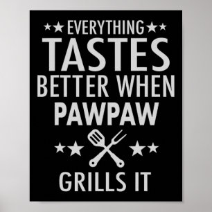 Pawpaw Grills It - Lusnyj Pawpaw Byrbecue Poster