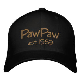PawPaw Hat - Khaki Broderad Keps