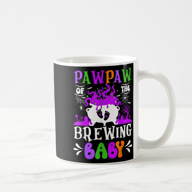 Pawpaw Of The Brewing Baby Grandpa To Be Halloween Kaffemugg (Höger)