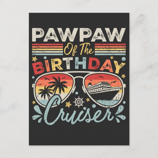 Pawpaw på Birthday Cruiser-utflykten Vykort (Framsida)