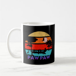 Pawpaw Retro Sunset Ocean Grandfather Kaffemugg