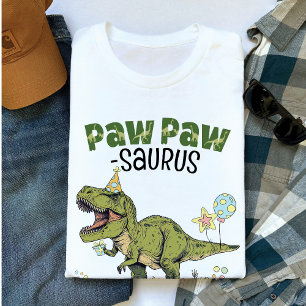 PawPaw-saurus Funny Dinosaur Barns födelsedag Part T Shirt