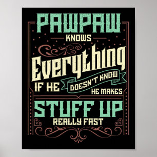 Pawpaw Tröja Pawpaw Tröjor För Män Pawpaw Vet Ev Poster