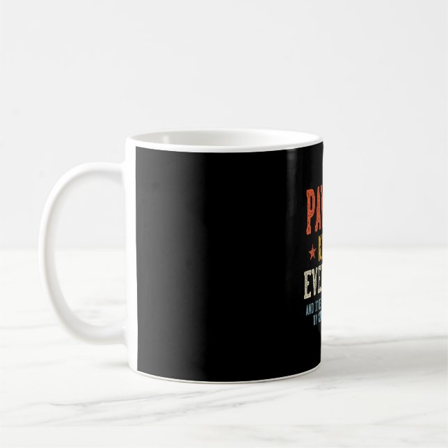 Pawpaw vet allt fars dag retro vintage kaffemugg (Vänster)