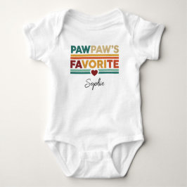 Pawpaw's Favorite Retro Simple Modern Script Name T Shirt