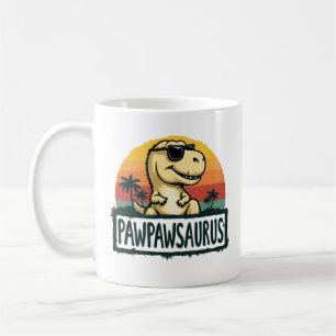 Pawpawsaurus Dinosaur Grandpa Saurus Fars dag Kaffemugg