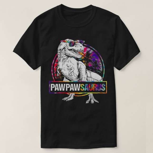 PawPawsaurus Dinosaur PawPaw Saurus Family Matchin T Shirt (Design framsida)