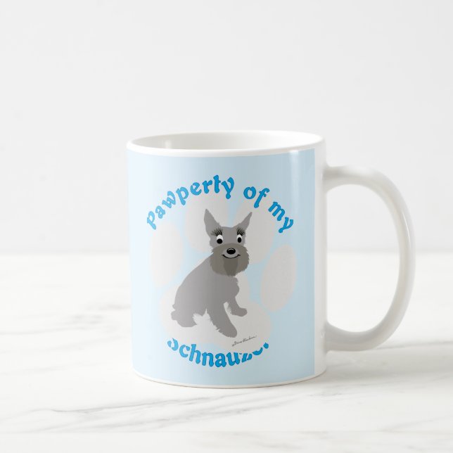 Pawperty av min Schnauzer Kaffemugg (Höger)