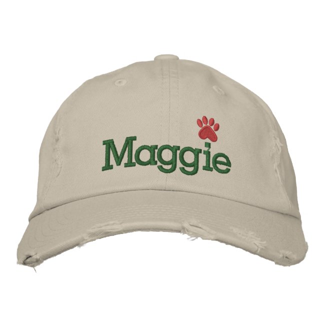 Pawprint Cap av SRF Broderad Keps (Framsida)