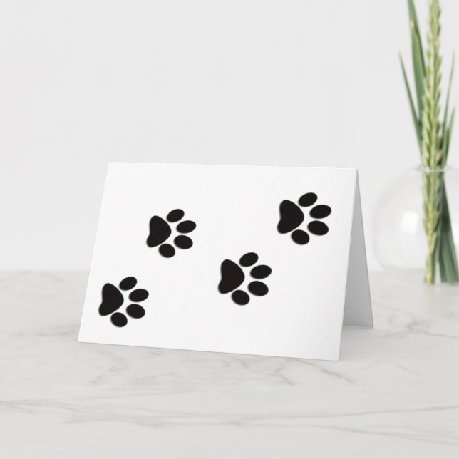 Pawprint Card Kort (Framsida)