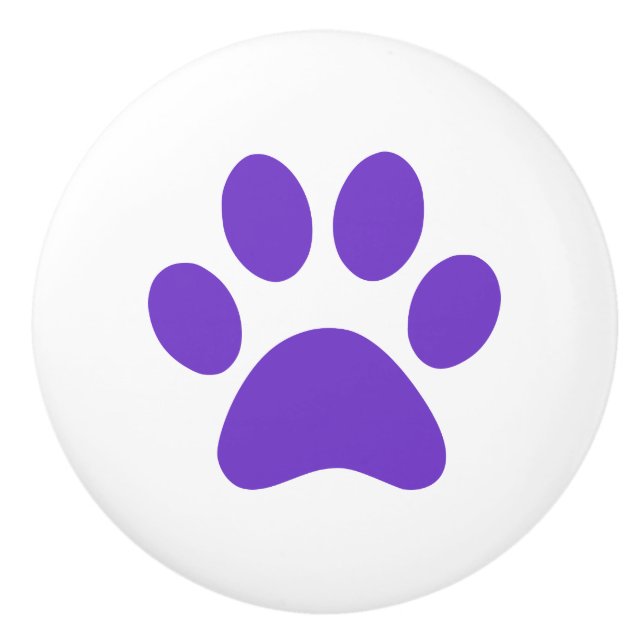 Pawprint för lilatasstryck knopp (Framsidan)