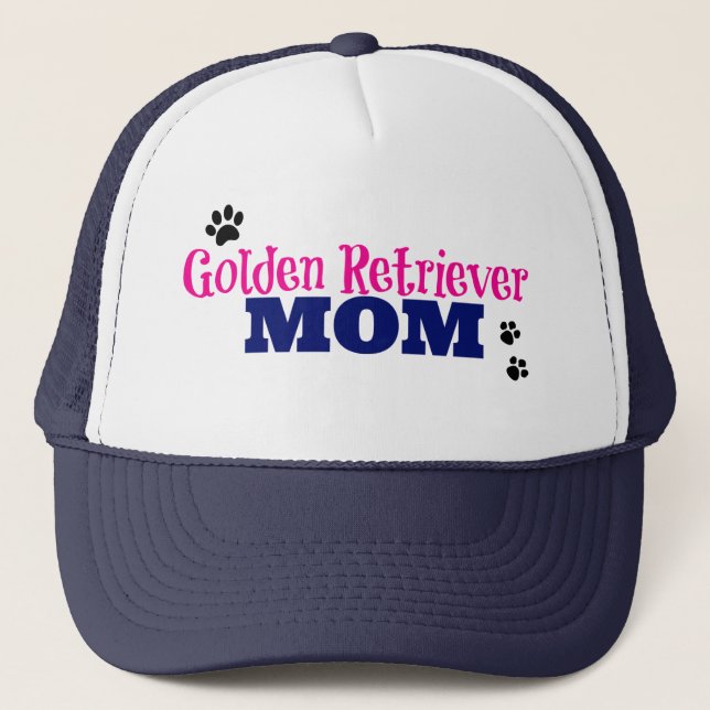 Pawprint Golden Retriever Mamma Truckerkeps (Framsida)