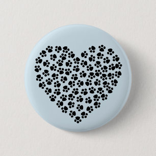 Pawprint Heart Knapp
