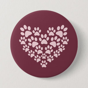 Pawprint Heart Knapp
