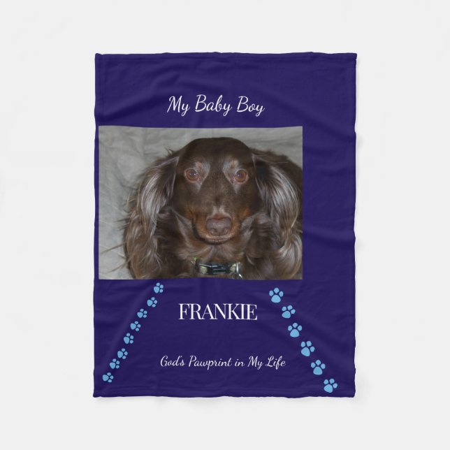  Pawprint Path Keepsake Fleecefilt (Framsidan)