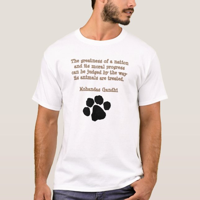 PawPrintGhandi Tee (Framsida)