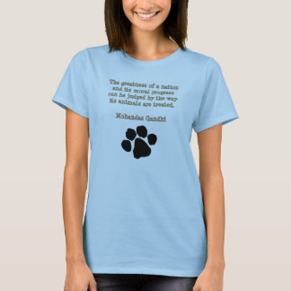 PawPrintGhandi Tee Shirt
