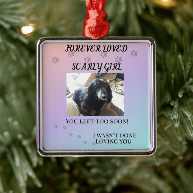 Pawprints Across the Rainbo Tribute Julgransprydnad Metall (Träd)