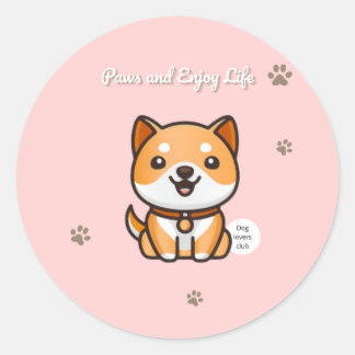Paws and Enjoy Life Stickers Runt Klistermärke