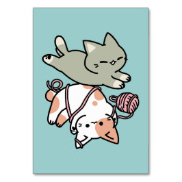Paws and Play – Adorable Cat Illustration Bordsnummer