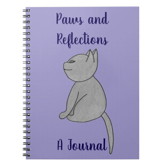 Paws and Reflections Journal Notebook Anteckningsbok (Framsidan)