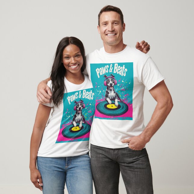 Paws & Beats - Leksak Hundmusik T Shirt (Unisex)