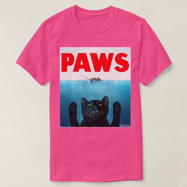 Paws Cat Jaws T Shirt (Design framsida)
