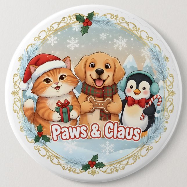 Paws & Claus Knapp (Framsida)