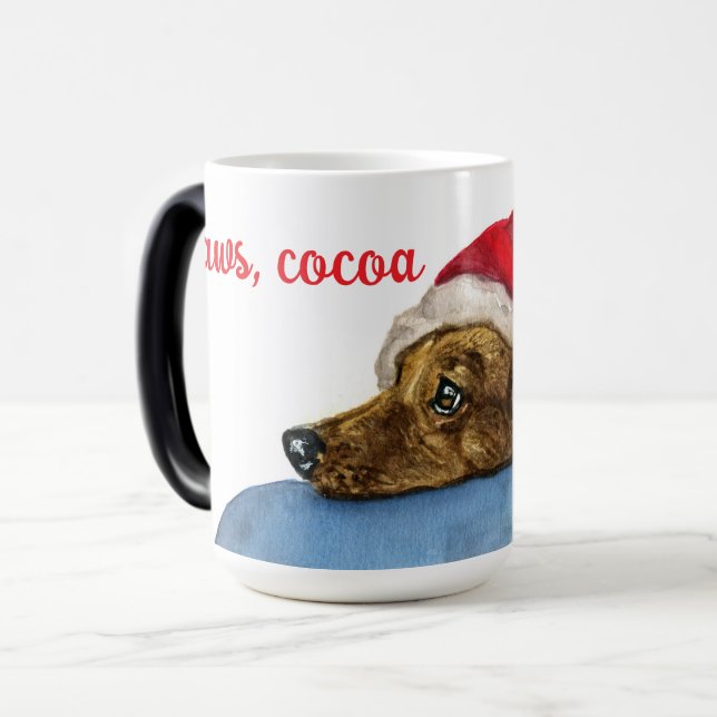 Paws, cocoa and joy! magisk mugg (Framsida vänster)