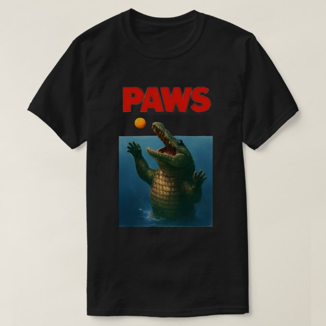 PAWS Crocodile Parody – Funny Movie Spoof Design T Shirt (Design framsida)