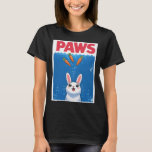 PAWS Funny Rabbit Shark T Shirt<br><div class="desc">PAWS Funny Rabbit Shark</div>
