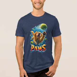 Paws Golden Retriever Parody T Shirt