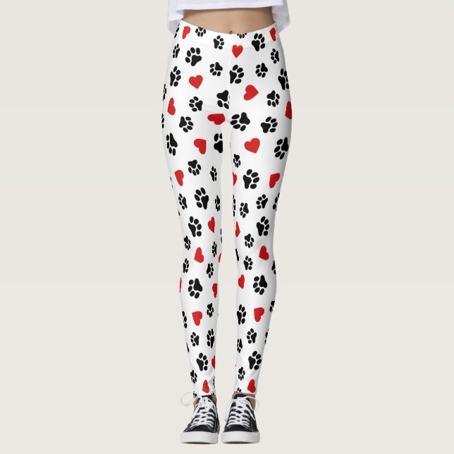 Paws & Hearts – Love for Dogs Leggings (Framsida)