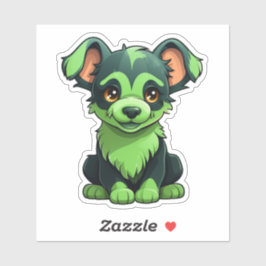 Paws in Action: Energetic Dog Stickers for Adventu Klistermärken