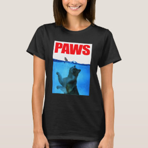 Paws Katt och Mus Skräckinjagande Monster Katt Att T Shirt