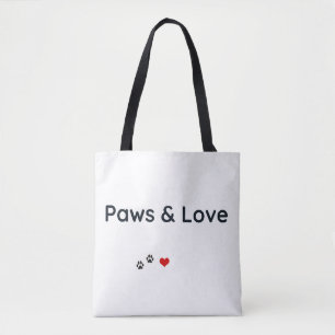 Paws & Love Husdjursälskare Totebag Tygkasse