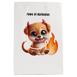 Paws of Darkness Fire Dog Gift Bag – Cute Dark 