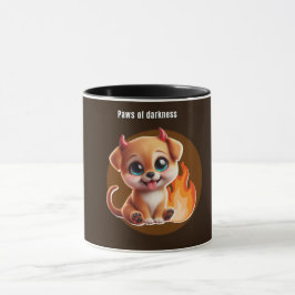 Paws of Darkness Fire Glow Dog Mug – DarkAesthetic Mugg