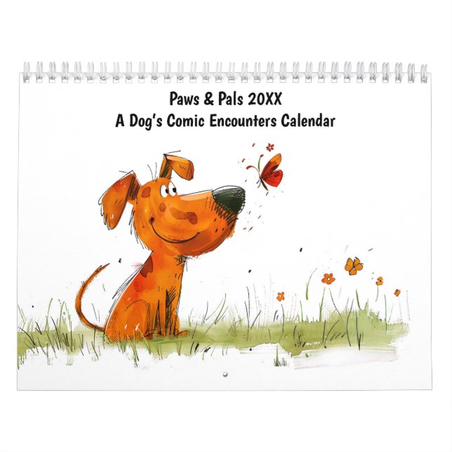 Paws & Pals 2026 – A Dog’s Comic Encounters Kalender (Omslag)