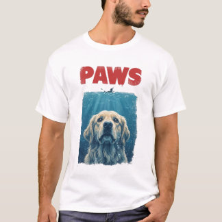 PAWS Parodi Hajfilm Hund | Rolig Havshund T Shirt