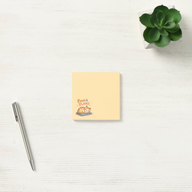 Paws & Plans Cute Kitten Post-It Notes (Kontor)