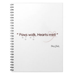 Paws Touch, Hearts Feel Notebook Anteckningsbok
