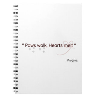 Paws Touch, Hearts Feel Notebook Anteckningsbok