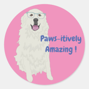 Pawsious Fantastisk Education Sticker Runt Klistermärke