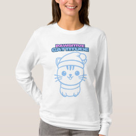 PAWSITIV KATTITUD T SHIRT