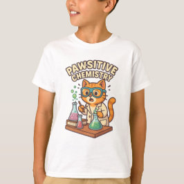 Pawsitiv kemi - Cat Scientist T-Shirt