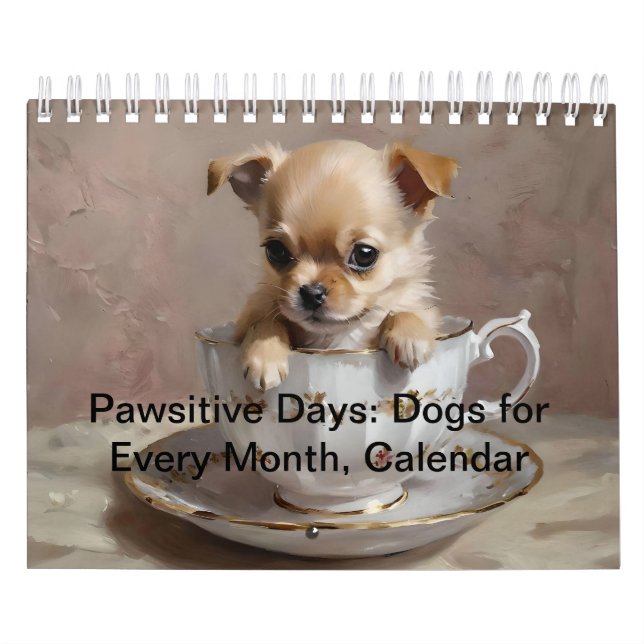 Pawsitiva dagar: Hundar för varje månad. Kalender (Omslag)