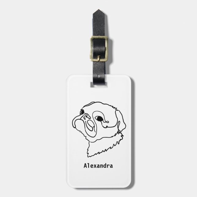 Pawsitiva resor bagagebricka (Vertikal Framsida)